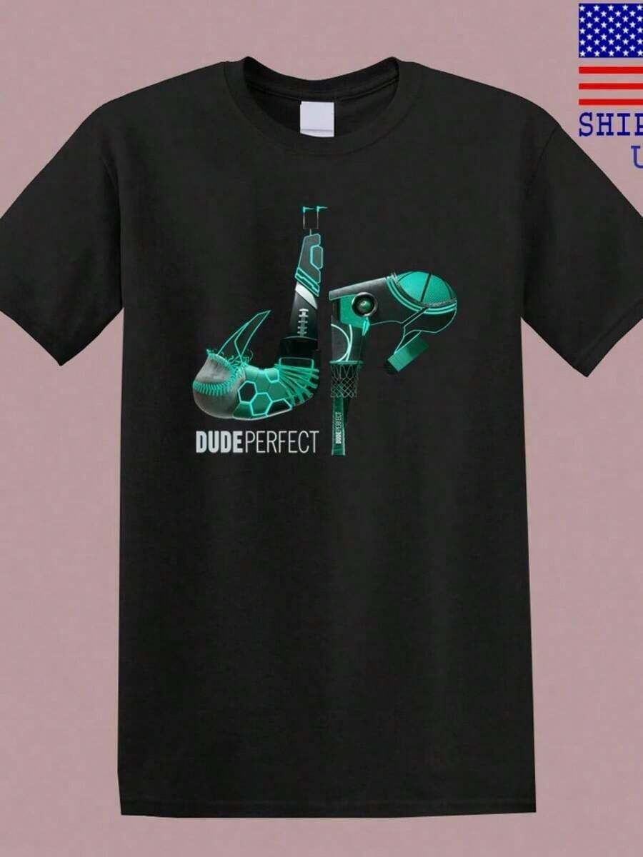 Dude Perfect Youtuber Vlogger Men's  T-Shirt Size S-5XL - 白色 - 查看 1