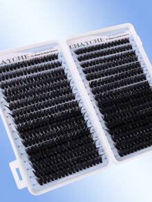 640/608/544片装簇状假睫毛套装,包含胶水、定型液、镊子、睫毛刷、混合款式睫毛册,易于使用,方便旅行携带,柔软自然的睫毛嫁接套装,新手友好,浓密蓬松经典款睫毛套装,可在家DIY,浓密假睫毛适用于专业、日常、婚礼、派对、角色扮演妆容。 - 彩色 - 查看 10