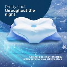 Derila Ergo Pillowcase Cervical Neck Pillow For Sleeping Pillow Case Contour Memory Foam Pillows For Back, Side Sleeper (Pillowcase - 21.25 X 14.17 X 4.72 In) Pillow Case Only - Vỏ gối - 21,25 x 14,17 x 4,72 in - Xem 2