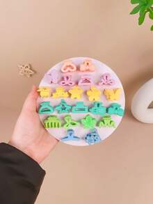 5/10/20/30/40/50 piezas Surtido de pinzas de pelo coloridas y lindas para niñas, adecuadas para uso diario, fiestas de cumpleaños, viajes, festivales o como un hermoso regalo para niñas y mejores amigas - Multicolor - Ver 2