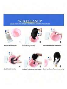 1pc Natural Seamless Bangs Wig, Glueless Wig With Built-In Clips, Quick And Easy To Wear, Wig, Costume Accessory - Multicolor - View 11