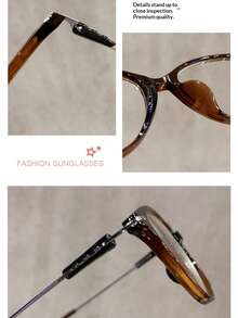 1 Stück hochwertige Damen Photochromatische Katzenaugen Metall Splice Brille, geeignet für den Outdoor-Einsatz zum Schutz vor Sonnenlicht und Schatten