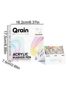 72/120/168-Color Dual-Tip Water-Based Acrylic Markers, Featuring Two Creative Tip Designs, Suitable For Graffiti On Various Surfaces, Are The Perfect Gift For Artists And Painting Enthusiasts. - Multicolor - View 13