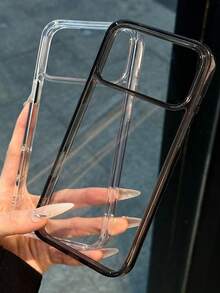 Clear Acrylic Shockproof Case Compatible With IPhone 17 Air 16 15 14 13 Pro Max Transparent Bumper Armor Hard Back Cover - Clear - View 5