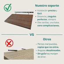 Garage Integrated Storage RacksEl Camaleón 3 pzas. Repisas flotantes de Pared de Alta Calidad para la decoración hogar recamara Cocina baño Roble Americano 3 pzas. (50-40-30 X 15cm ) - Roble Americano - Ver 5