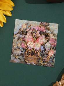 1pc Metal Butterfly Bookmark, Painting Butterfly Metal Bookmark, Student Gift, High-Quality Creative Souvenir, Exquisite Stationery, Birthday Gift, Thoughtful Gift, Elegant Bookmark - Multicolor - View 11