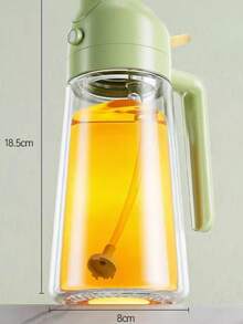 2-In-1 Glass Oil Sprayer Bottle, High Temperature Resistant, Large Capacity, Pump-Style All-In-One Oil Dispenser For Kitchen Use - Multicolor - View 8