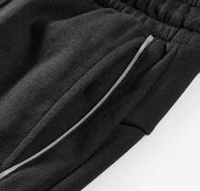 Skechers 少女透气简约针织运动裤 - 黑色 - 查看 4