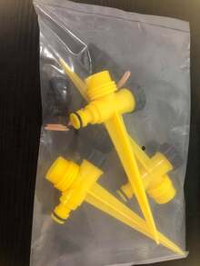 Irrigadores Jardim 3un Horta Grama 360 Com Regulagem Angulo - Amarelo - Visão 4