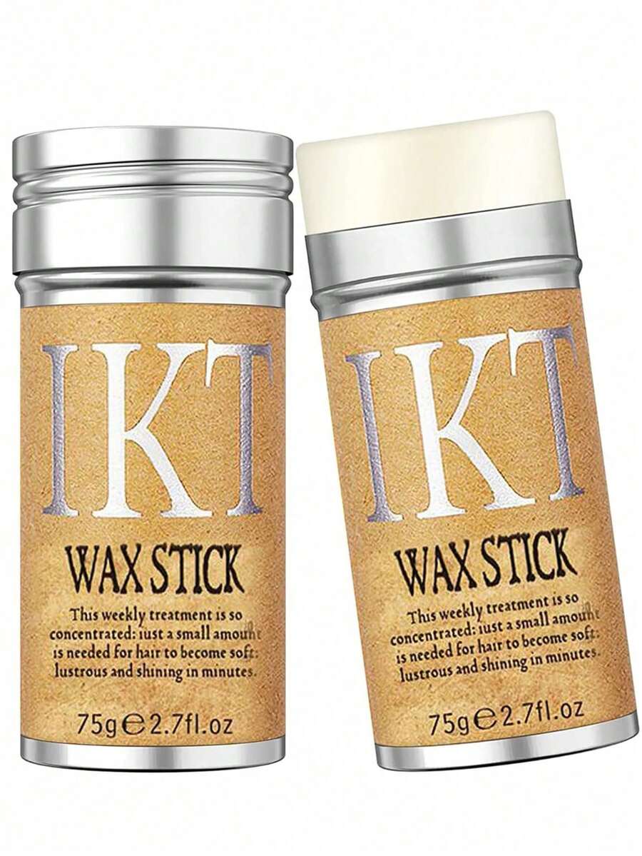 Ikt Hair Wax Stick, Styling Wax For Smooth Wigs, Slick Stick For Hair Non-Greasy Styling Hair Pomade Stick For Flyaway Edge & Frizz Hair -Slicking Hair For Women Baby Hair, Hair Wax Stick For Frizz Hair,Suitable For All Hair Types, For Finishing Fringes, Fresh And Non-Greasy, Hair Styling, Anti-Curling - Hair Wax - View 1