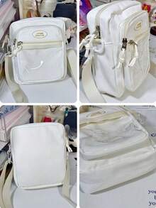 适合10厘米娃娃的可爱日系纯色小号痛包，带透明口袋，可DIY迷你单肩包、钱包和手提包，动漫迷娃娃包，女孩返校礼物 - 紫色 - 查看 8