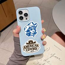 50pcs Blue Brown Denim Aesthetics Graffiti Stickers For DIY Waterproof Stationery Suitcase Bottle Phone Laptop - 1 Set - View 9