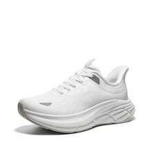 Men's Slip-On Walking Shoes - Hands-Free Running Tennis Sneakers With Cushioning, Non-Slip Gym Workout Athletic Shoes For All-Day Comfort & Style - 白色 - 查看 3
