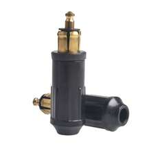 3Pcs 12v 24v DC Hella Type BMW Or Scania Accessory Power Plug DIN Plug - Black - View 4