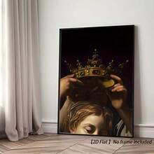 1pc Bartholomeo Cavalli "Crown" 1620 Historical Art Print, Vintage Palace Theme, Suitable For Living Room, Bedroom, Office, Cafe Decor, 2D Flat Wall Art Print Without Frame - Multicolor - View 3