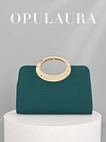 Bolsa de Mão de Festa Feminina OpulAura com Cristais Cintilantes e Strass, Bolsa de Vestido Formal de Luxo Brilhante e Cravejada de Diamantes, Adequada para Gala, Festa, Encontro, Coquetel, Festa de Aniversário, Acessório de Noiva, Presente de Aniversário