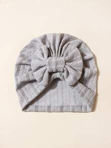 1 pieza Gorro con lazo para bebé recién nacido, diadema con moño adorable para bebés, para primavera/otoño, accesorios para niña bebé, rojo/rosa/blanco/morado/gris, mejor regalo para baby shower, Navidad, cumpleaños - Multicolor - Ver 12