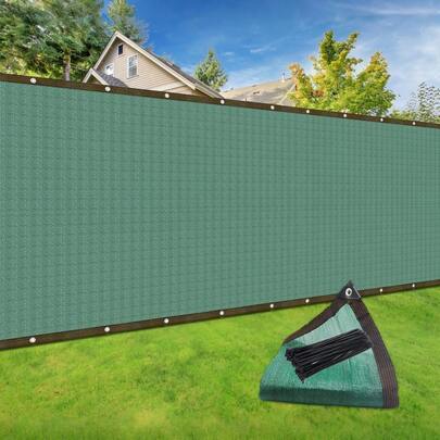 Privacy Screen Garden 2m X 15m, Fabric Fence Screening, Heavy Duty Mesh Privacy Fencing Shading Net, Fence Screen Netting Cover For Patio, Tear-Resistant, With Cable Ties And Eyelets