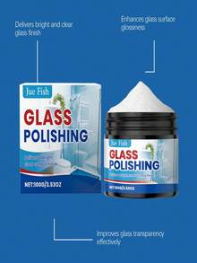 多用途光亮透明玻璃抛光清洁膏，适用于家庭和商业用途 - 彩色 - 查看 4