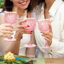 Vintage Champagne Glasses - Reusable Stemware, Suitable For Valentine's Day And Wedding Parties | Elegant Home, Outdoor Celebration Tableware, Family Entertainment - Multicolor - View 6