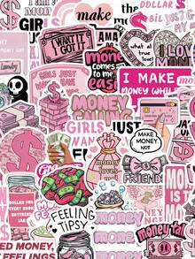 SCXXBSW 50 buc bani, autocolante creative din PVC cu desene animate, potrivite pentru manuale, huse de telefon, laptopuri, computere, valize, decorațiuni pentru frigider - Multicolor - Vizualizare 13