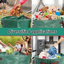 Yard Maintenance Essentials, Large Yard Dustpan Reusable Lawn Bag, Yard Garbage Bag, Collapsible Garden Leaf Collector For Collecting Fallen Leaves, Debris, Trimmed Branches And Leaves, And Lawn Waste. - màu xanh lá - Xem 5