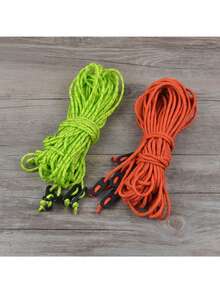 4根/套 2.4米/4米 户外帐篷反光绳，天篷拉绳套装，高强度防刮防风绳，涤纶帐篷绳