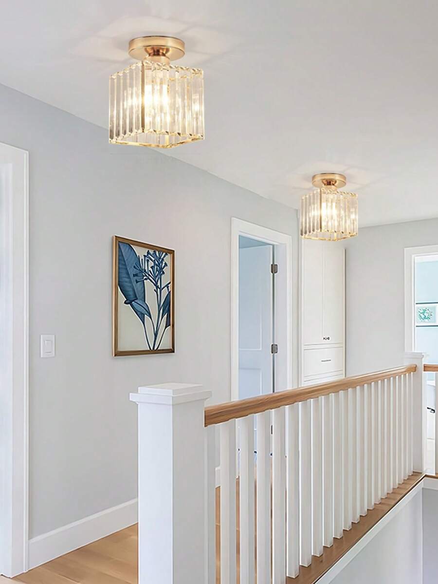 Modern Luxury Crystal E27 Ceiling Light For Bedroom, Corridor, Entrance, Dining Room, Kitchen, Staircase, Bathroom, Balcony