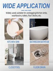 Drain Cleaner - Kitchen & Bathroom Pipe Clog Remover, Cleans Dirt And Deodorizes - Powdery - View 6