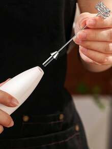 电动奶泡器、奶泡机、奶泡搅拌器、牛奶蒸汽机、咖啡奶泡器、牛奶搅拌器 - 彩色 - 查看 4