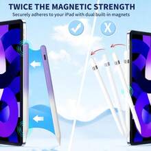 IPad Apple Pencil 9th&10th Generation, Fast Charge Stylus Pen For Palm Rejection And Tilt Sensitivity, Compatible With IPad Pro 11/12.9in, Mini 5/6, IPad 6/7/8/9/10, Air 3/4/5 (White) - Chuyển màu tím - Xem 6