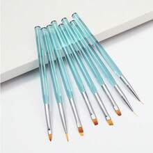 Nail Art Brush Set, Gradient Blending Painting Brushes, Line Drawing Light Therapy Floral Nail Art Brushes, Suitable For Professional Nail Salons And Home DIY - Multicolor - View 7