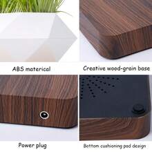 Magnetic Levitating Plant Pot Floating Planter Levitating Air Bonsai Pot,Cool Stuff,Levitating Magnetic Bonsai Pot - 360° Auto Rotating Floating Planter For Small Plants/Herbs, Quality Resin Decor For Home Office Desk, Unique Gift For Friends Lovers - 淺棕色 - 查看 6