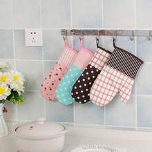 1pc Thick Oven Gloves, Heat Resistant Kitchen Gloves, Suitable For Baking And Cooking, Non-Slip Insulation Pad, Special Insulation, Heat Resistant, High Temperature Resistant, Holiday And Party Kitchen Utensils And Equipment, Essential Home And Kitchen Storage Item - Multicolor - View 3