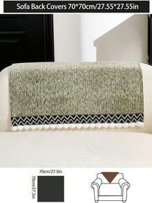 1pc All Season Sofa Cushion Cover, Modern Minimalist Anti-Slip Sofa Seat Protector, Dust-Proof And Washable Sofa Slipcover, Fresh Green Soft And Colorfast, Pet-Friendly, Fits L-Shaped And 1/2/3/4 Seater Sofas For Bedroom, Office, Living Room - Green - View 20