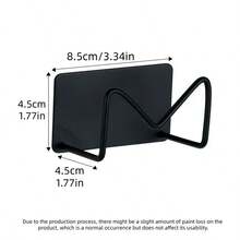 1pc No-Drill Wall Mount Curling Iron/Straightener Holder | Metal Bathroom Vanity Makeup/Glasses Storage Rack | Strong Adhesive Under Sink Straightener Holder | Multi-Function Hair Tool Wall Mount Organizer, Great Gift For Halloween And Christmas