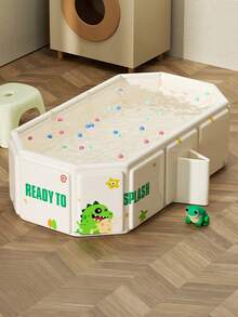 Banheira dobrável para bebês, 1 peça, para sentar e reclinar, banheira espessa para recém-nascidos, tudo em um, extra grande e longa - Multicolorido - Ver 3