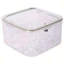 1个多功能防尘桌面化妆品、发饰收纳盒、化妆品整理盒、桌面垃圾桶，设计便捷，可作珠宝盒、戒指盒、首饰收纳盒使用。 - 彩色 - 查看 13