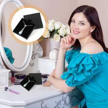 1pc Minimalist & Elegant Necklace Gift Box, Suitable For Necklaces, Pendant Necklaces, Diamond Necklaces And Tag Necklaces. A Perfect Packaging Choice For Gifts On Occasions Like Valentine's Day, Mother's Day And Birthdays. - Multicolor - View 6