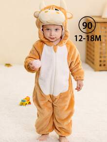 MICHLEY 1 قطعة كيس نوم طويل الأكمام مطبوع برسوم فيل/وردي/أزرق من البوليستر من ميشلي، جميل ومريح، مناسب لأطفال من 0-3 سنوات، جنسي، رائع للاستخدام اليومي أو كهدية عيد ميلاد