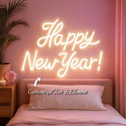 Customized LED New Year Neon Light Room Decor, Personalized Wedding Neon Light Valentine's Day Gift, Holiday Neon Light Home Decor Wedding Backdrop, USB Powered, Romantic Home Decor, Perfect Wall Decoration ,Urban Gala ,Fashion Decor ,Forever Love