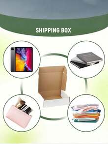 5pcs/1pc-White Corrugated Paper Boxes Shipping Boxes, Packaging Boxes, Postal Cartons Packaging Materials, Air Cushion Boxes, Gift Boxes Corrugated Cardboard Boxes Ideal For Small Businesses To Package Products - White - View 2