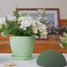 1pc/3pcs/5pcs Spherical Floral Foam, Round Artificial Flower Foam, Green Artificial Plant Foam, Suitable For Wedding Decoration, Artificial Flower Spherical Foam, Suitable For Gardening, Wedding, Flower Arranging, Absorbent Sponge Foam, Reusable, Easy To Cut Craft Foam Blocks, Suitable For DIY Flower Arranging, Wedding, Party, Home Decor - Seasonal Foam For Artificial Plants - Multicolor - View 4