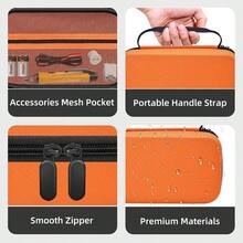 Estuche Duro para Klein Tools ET310 AC Disyuntores Finder Probador Elctrico y Kit de Herramientas 80016 y RT250 GFCI Probador de Salida y Accesorios Herramientas Elctricas Bolsa Organizadora - naranja - Ver 4