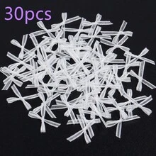 30 件/包欧根纱蝴蝶结美甲装饰，2.5X1.5 毫米 DIY 珠宝配饰、发饰、蝴蝶结装饰