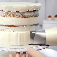 1pc Extra Large 304 Stainless Steel Cake Decorating Icing Piping Nozzle, Extra Wide Frosting Tip, Double-Sided Cream Piping Tip - For Smooth/Textured Frosting Piping, Suitable For Home Kitchen, Bakery And Restaurant - Fit For Christmas, Halloween, Thanksgiving, Valentine's Day, Birthday, Wedding Party - Silver - View 1