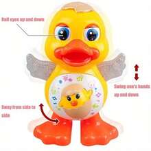 Interactive Dance Duck Toy With Music, Flash, And Moving Wings - A Battery Powered Educational Sensory Toy Suitable For Children Aged 3-6, Christmas And Halloween Gift (Excluding Batteries) - Nhiều màu - Xem 8