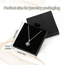 1pc Minimalist & Elegant Necklace Gift Box, Suitable For Necklaces, Pendant Necklaces, Diamond Necklaces And Tag Necklaces. A Perfect Packaging Choice For Gifts On Occasions Like Valentine's Day, Mother's Day And Birthdays. - Multicolor - View 2