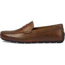Florsheim Throttle Penny Loafers Men's US 10 Brown Leather Slip On Shoes GAL634 - 棕色 - 查看 2