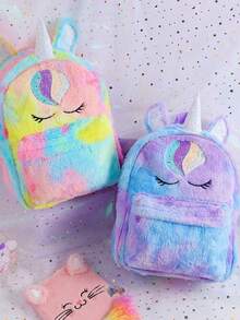 Cute Unicorn Children's Backpack, Suitable For Little Girls, Kindergarten And Elementary School Students. Also Includes A Crossbody Bag. Perfect For Back-To-School, Carrying School Supplies, And A Great Valentine's Day Gift For Girls. - Multicolor - View 3